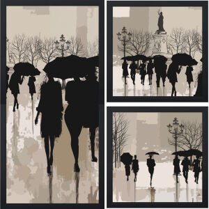 UV 3lü Set Tablo 98x103cm