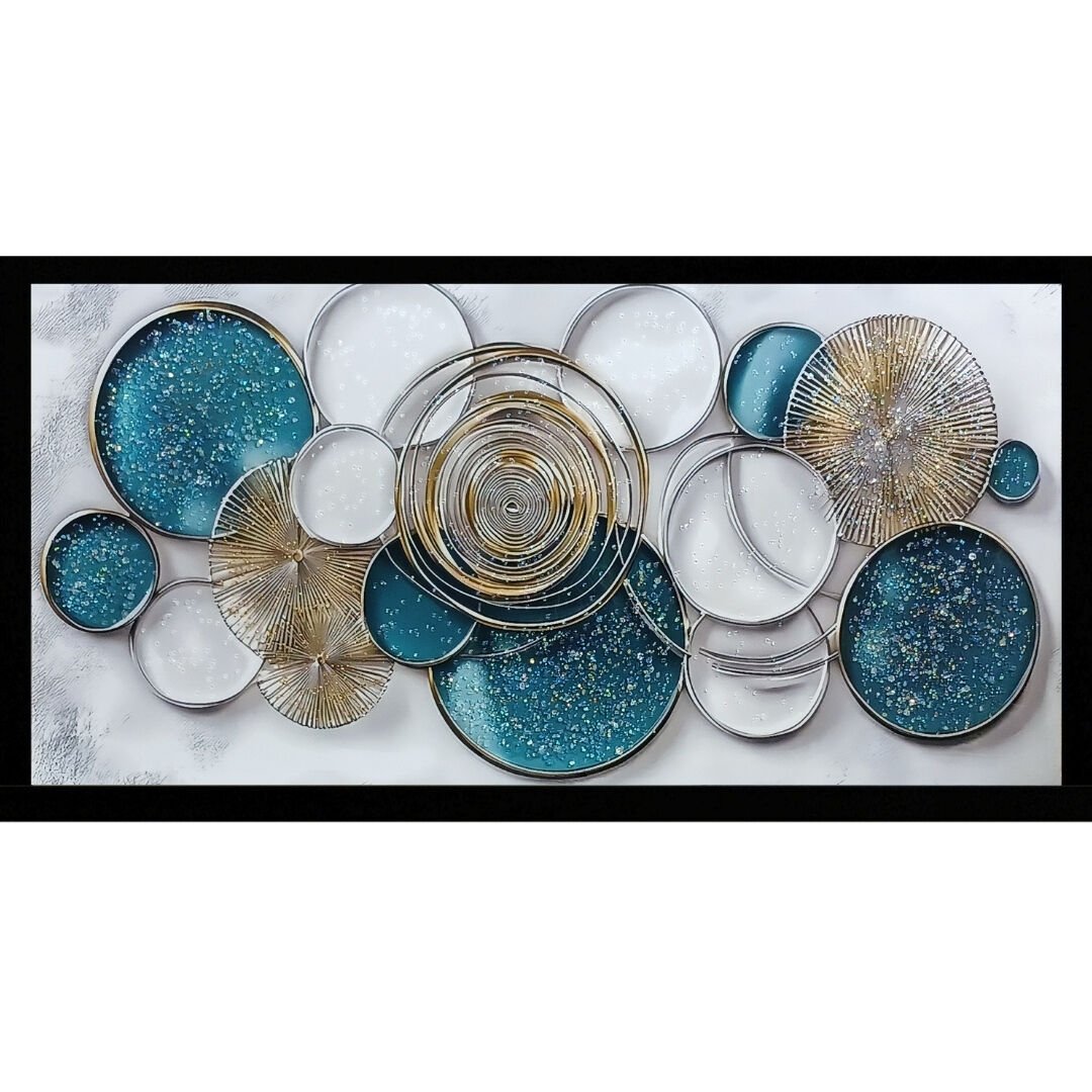 Epoksi Halkalar Tablo 75x145cm