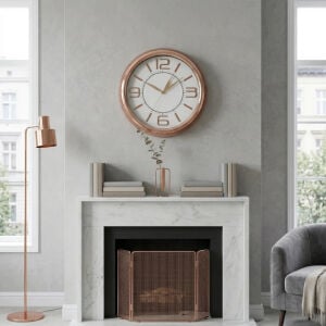 İnoks Saat Bakır 38cm