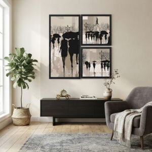 UV 3lü Set Tablo 98x103cm