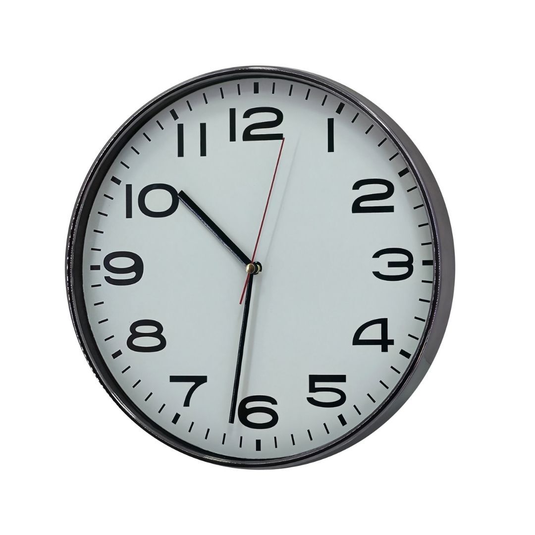İnoks Saat Antrasit 33cm
