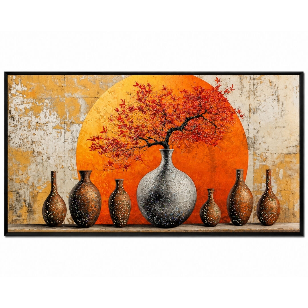 Epoksi Vazolar Tablo 75x145cm