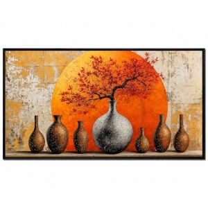 Epoksi Vazolar Tablo 75x145cm