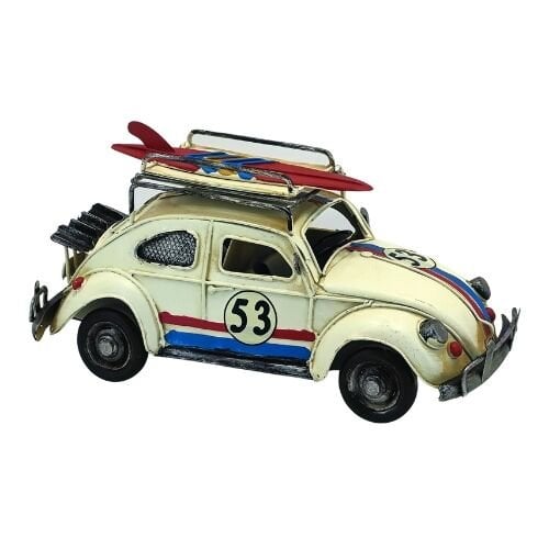 Retro Metal Vosvos Krem 13x26cm