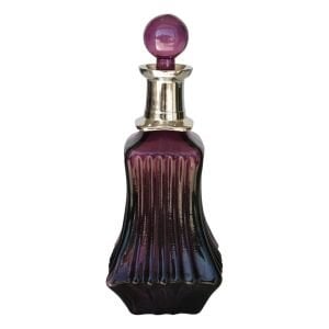 Kristal Şişe Mor Gümüş 12x31cm