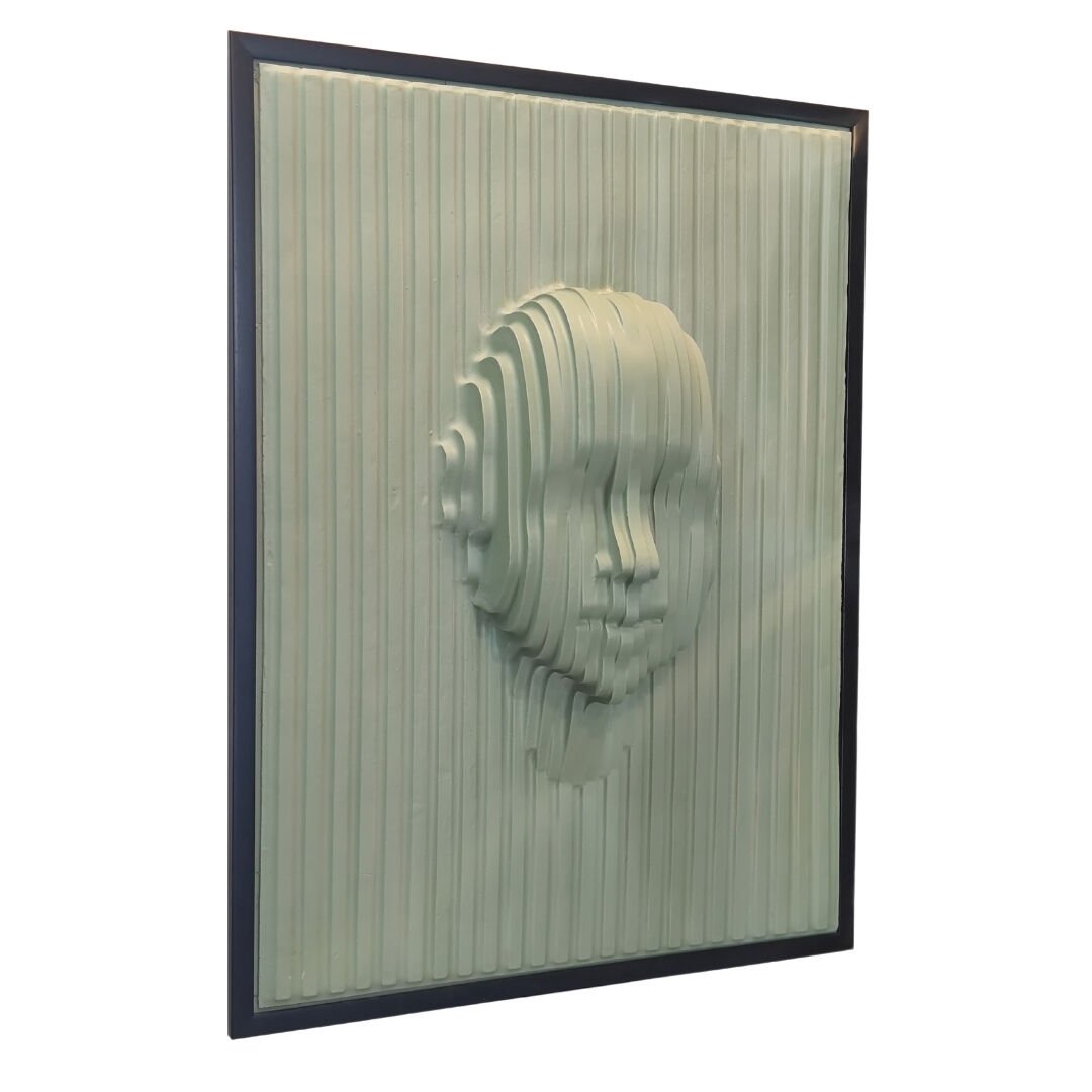 Büst Yeşil Tablo 95x125cm