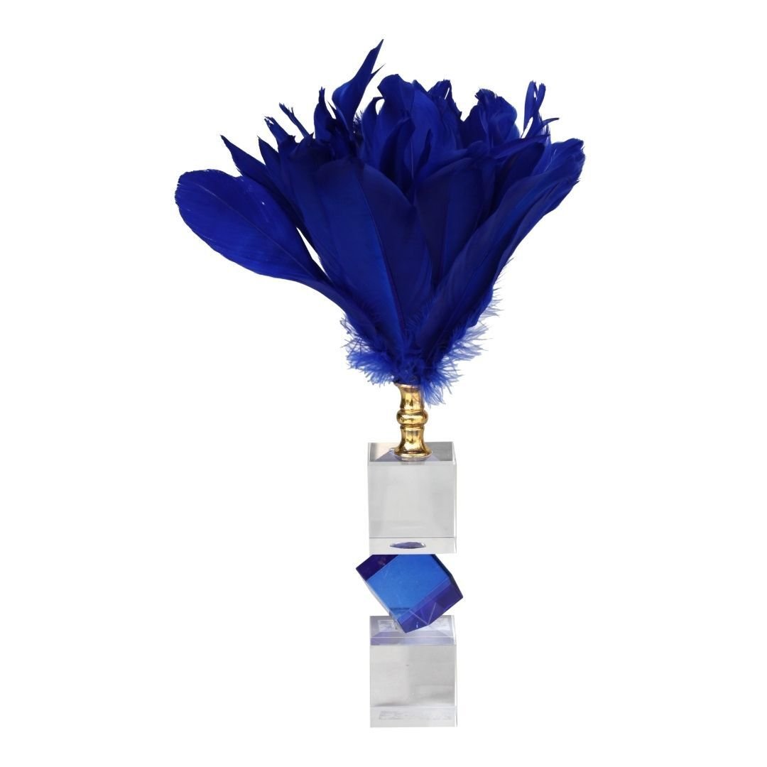 Kristal Kartal Tüyü Mavi 22x35cm