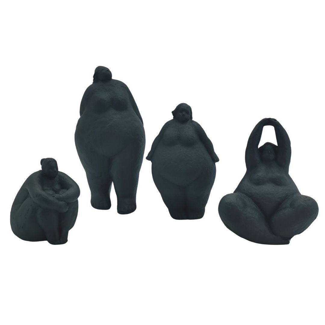 4lü Set Tombul Kadınlar 15x33cm