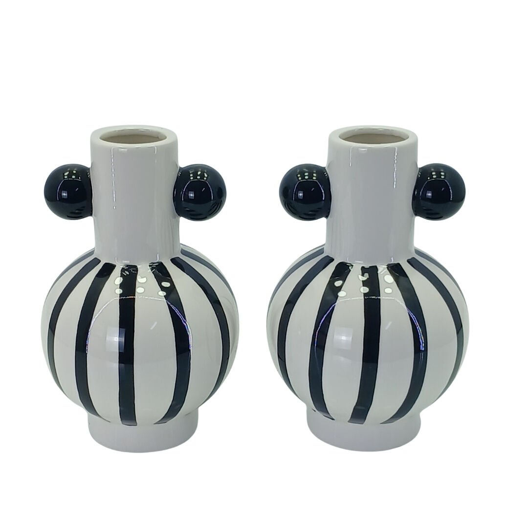 2li Set Seramik Vazo 13x22cm