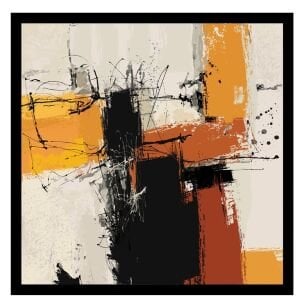 UV Soyut Tablo 85x85cm