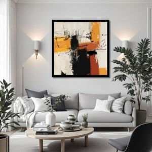 UV Soyut Tablo 85x85cm