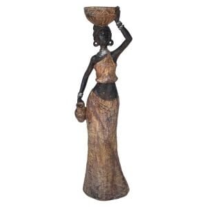 Afrikalı Kadın Biblo 13x39cm