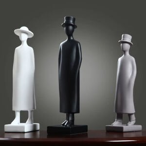 Siyah Soyut Adam 10x40cm