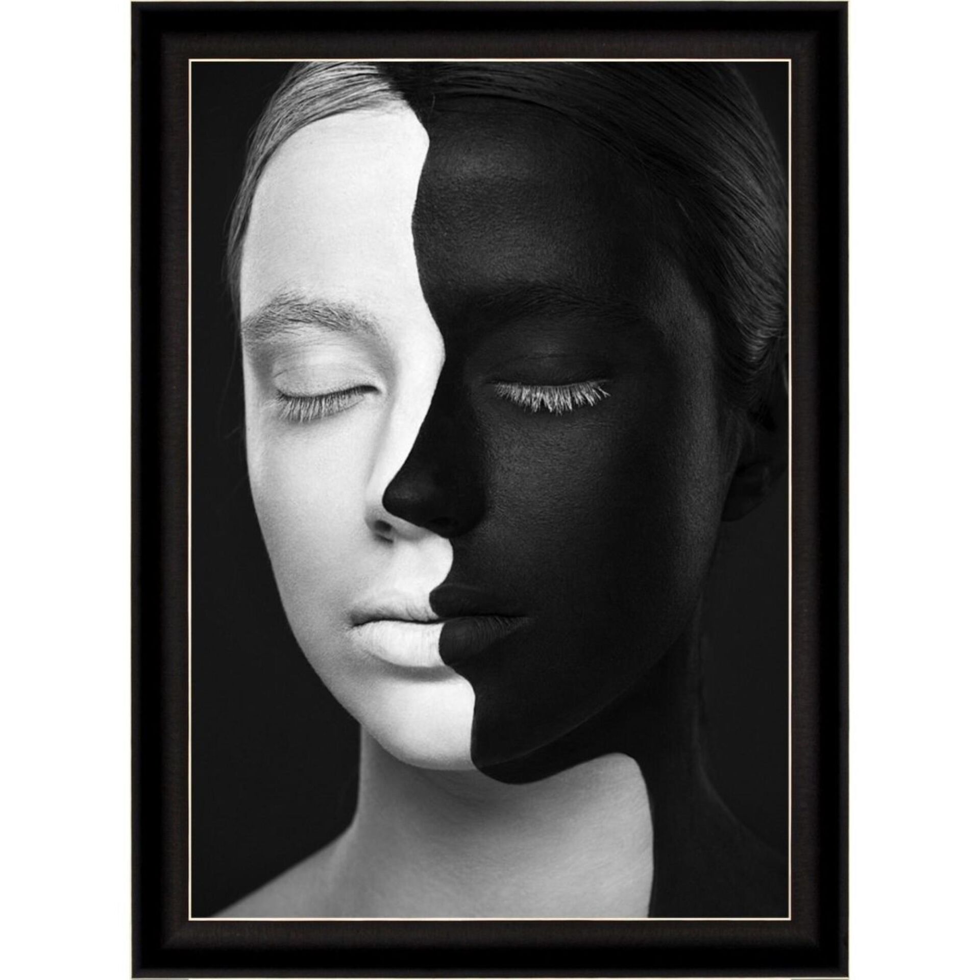 UV Beyaz Zenci Tablo 75x105cm