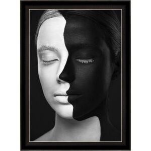 UV Beyaz Zenci Tablo 75x105cm