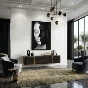 UV Beyaz Zenci Tablo 75x105cm