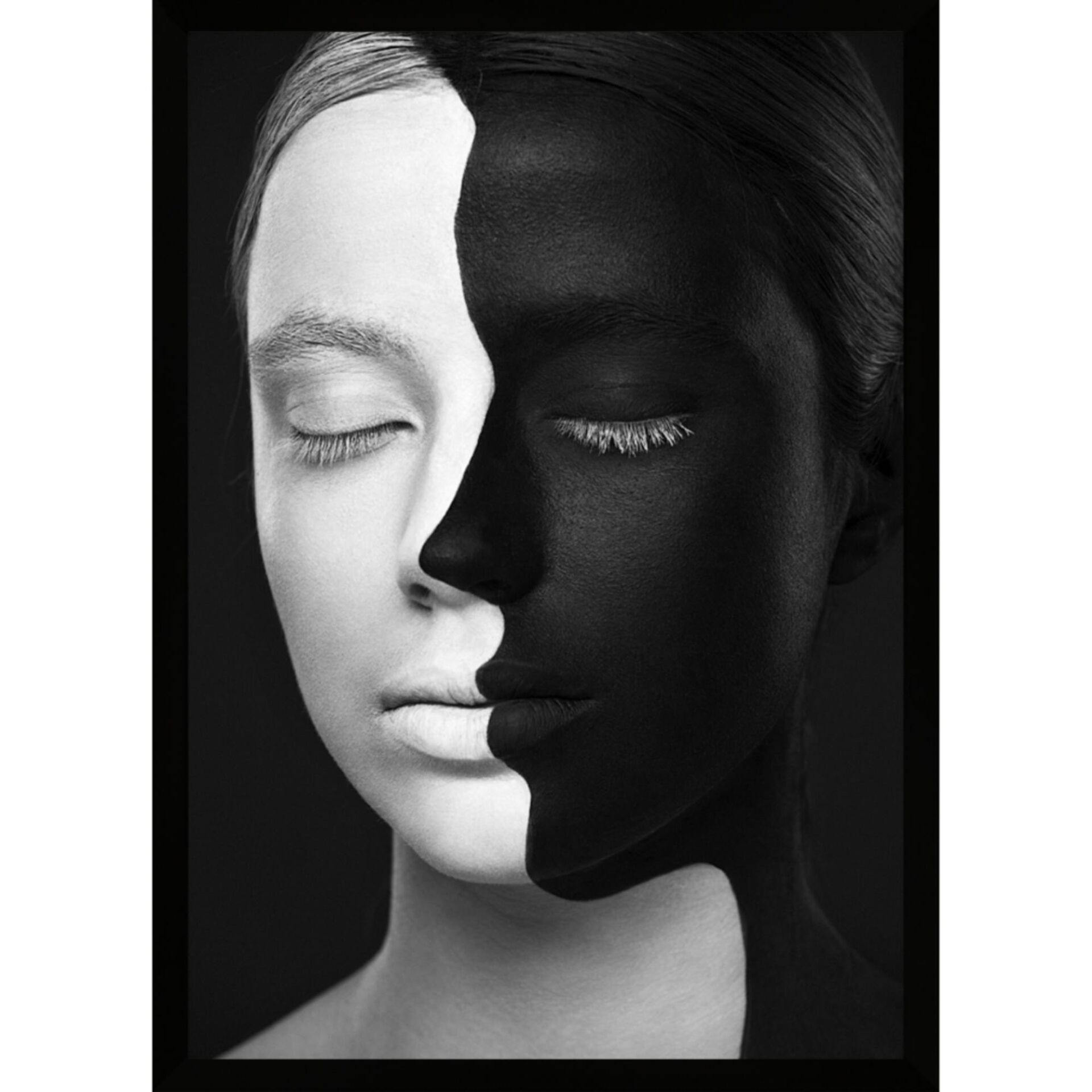 UV Beyaz Zenci Tablo 75x105cm