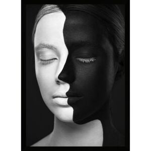 UV Beyaz Zenci Tablo 75x105cm