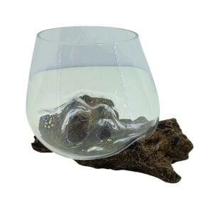 Eritme Cam Kütük Mumluk 14x18cm