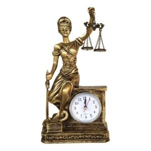 Saatli Adalet Biblo Altın 14x26cm