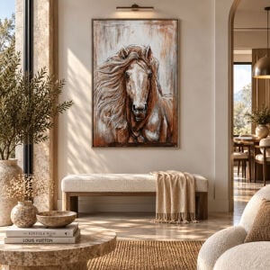 Horse Rölyef Tuval Tablo 80x120cm