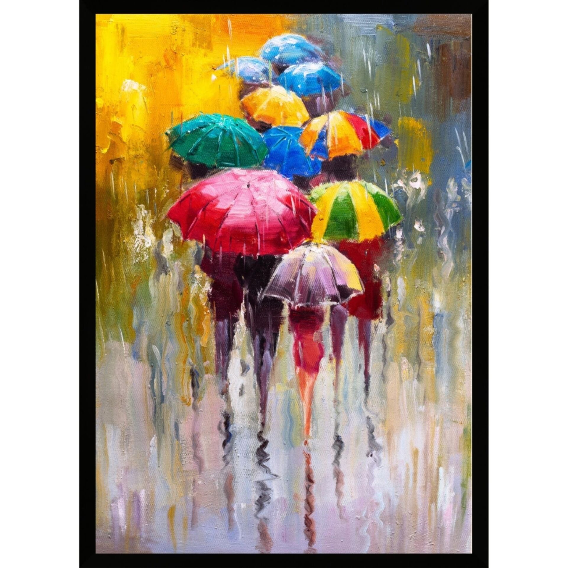 UV Renkli Şemsiyeler Tablo 75x105cm