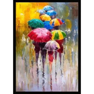 UV Renkli Şemsiyeler Tablo 75x105cm