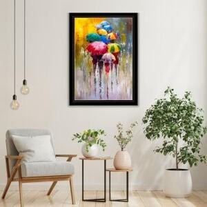 UV Renkli Şemsiyeler Tablo 75x105cm