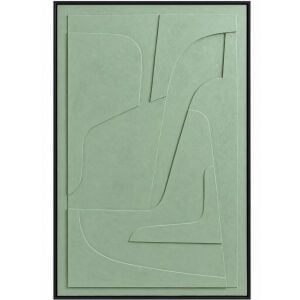 Soyut Bohem Tuval Tablo 80x120cm Yeşil
