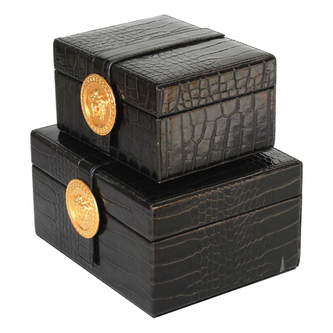 2li Obje Kutu Siyah 16x20cm