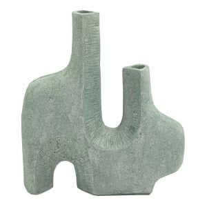 İki Ağızlı Vazo 44x50cm Yeşil