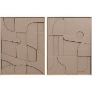 2li Set Bohem Tuval Tablo 90x120cm