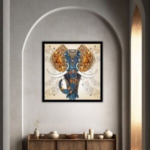 UV Renkli Hint Fil Tablo 85x85cm