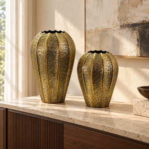 2li Set Padova Metal Vazo 36x52cm