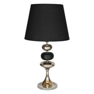 Metal Abajur Gümüş 30x60cm