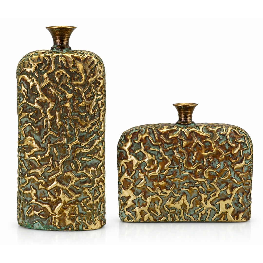 2li Set Padova Metal Vazo 20x44cm