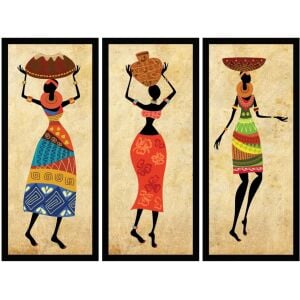 UV 3lü Set Afrika Tablo 105x135cm