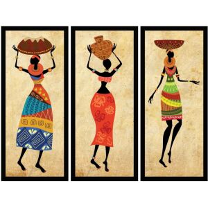 UV 3lü Set Afrika Tablo 105x135cm