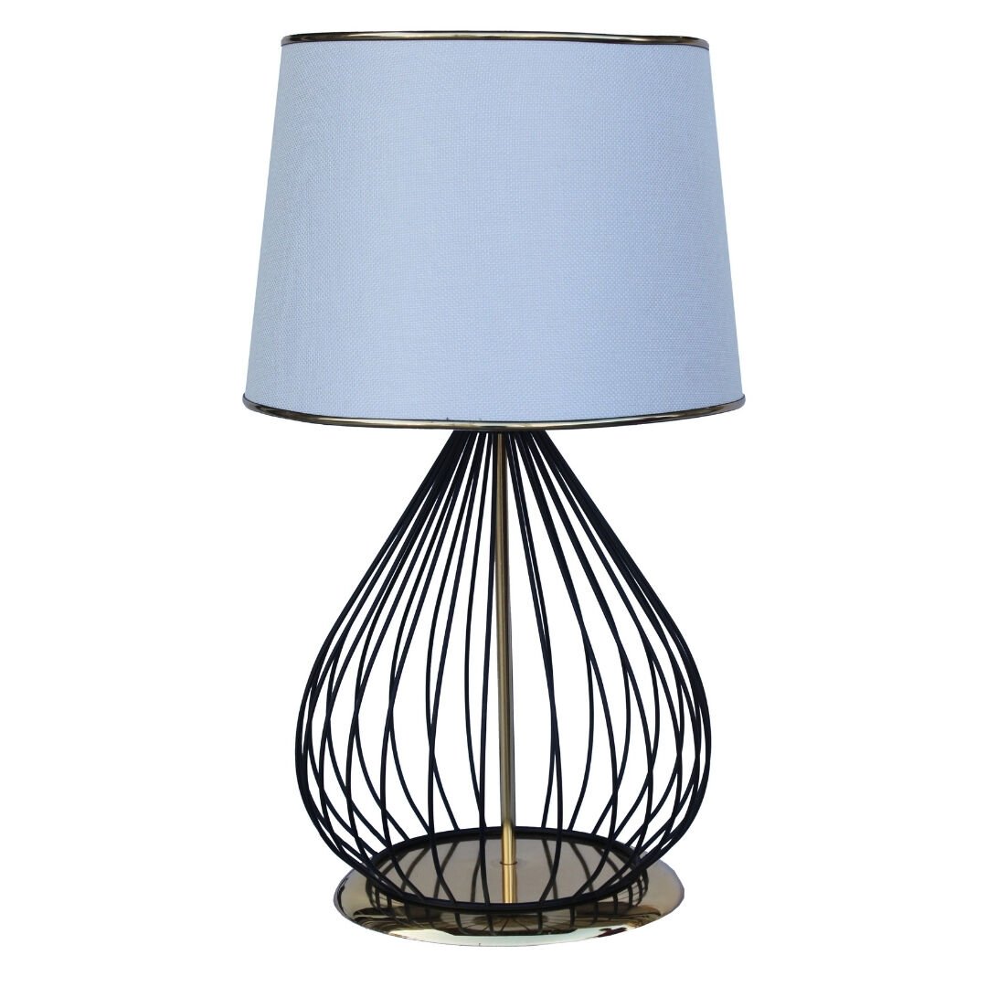 Abajur Telli Gövde Altın 30x52cm