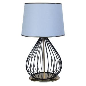 Abajur Telli Gövde Altın 30x52cm