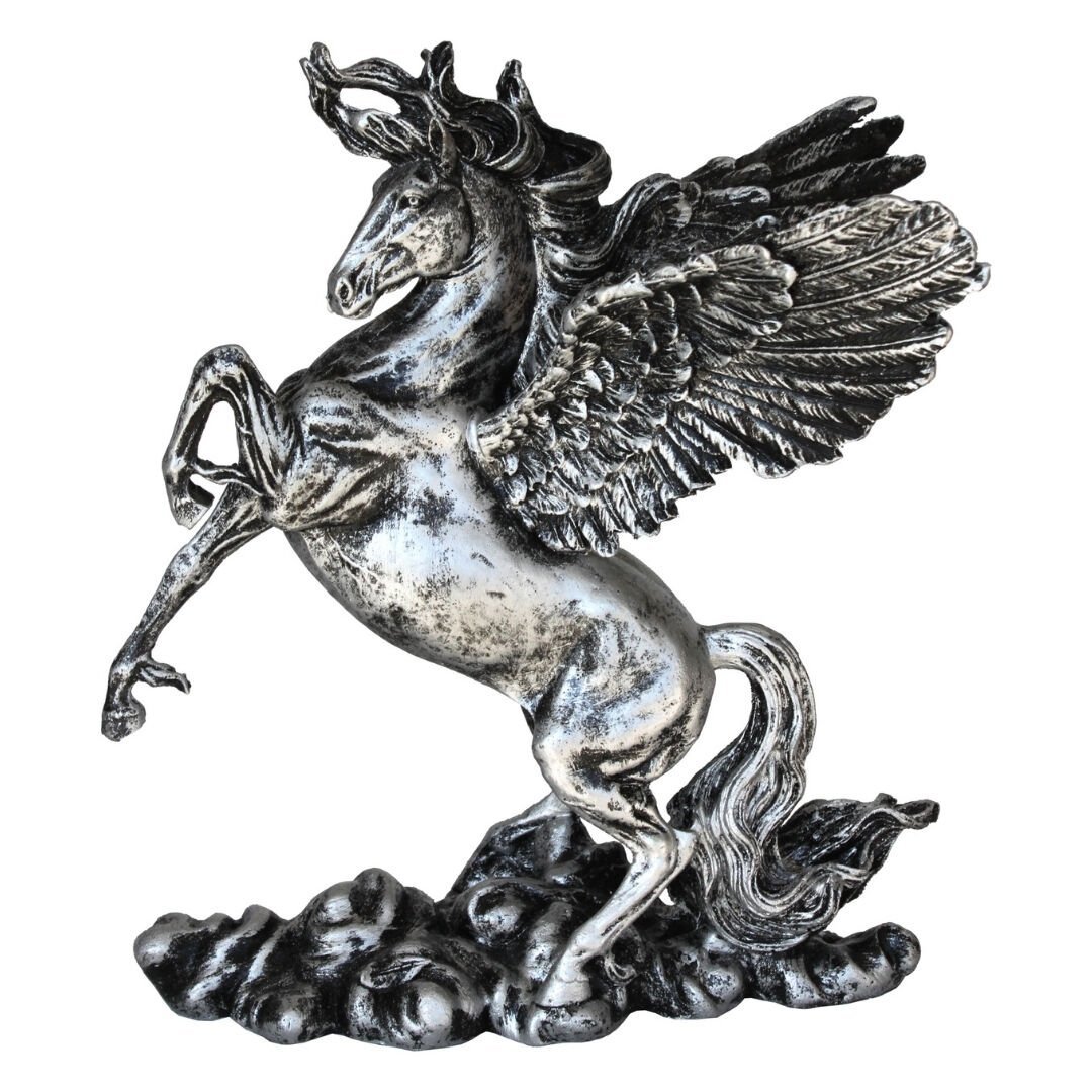 Büyük Pegasus Gümüş 24x28cm