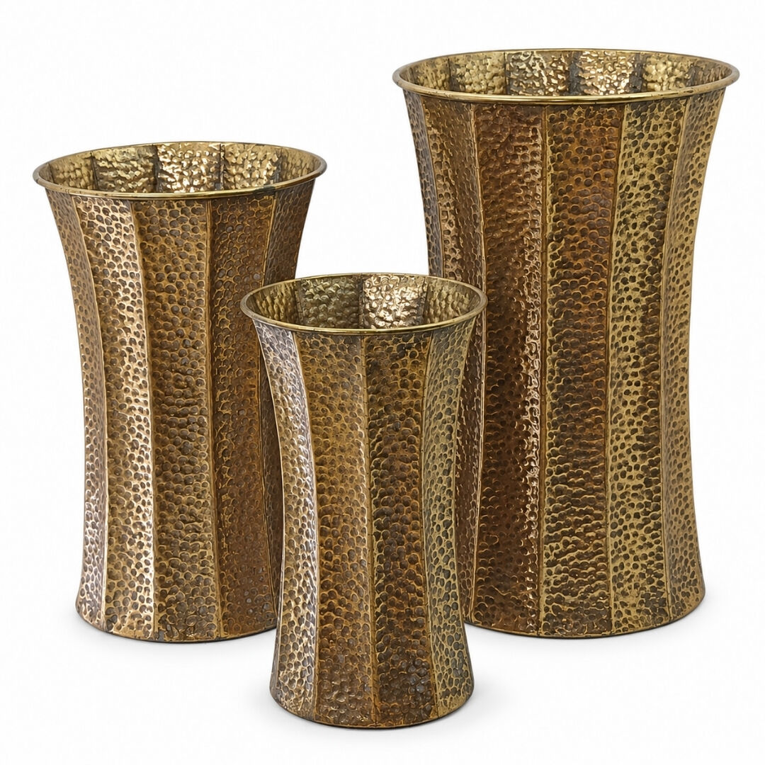 3lü Set Padova Metal Vazo 43x68cm