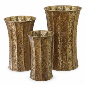 3lü Set Padova Metal Vazo 43x68cm