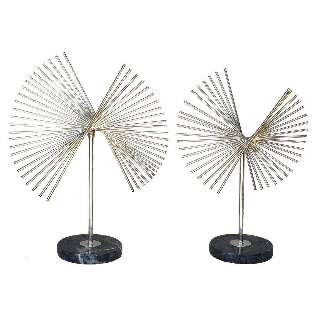 2li Set Gümüş Obje 30x38cm