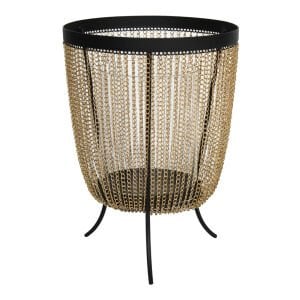 Gold Zincirli Mumluk 21x28cm