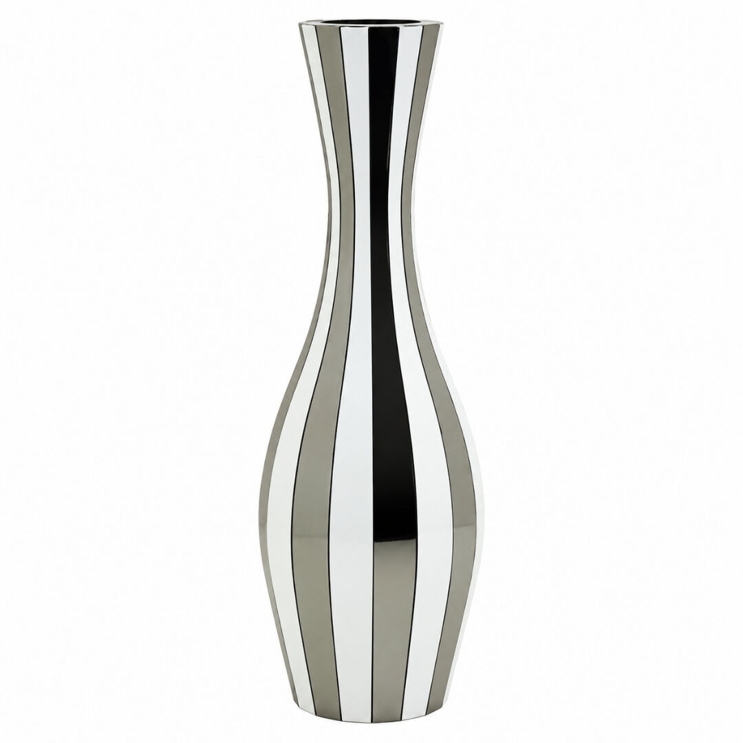 Çizgili Vazo 19x57cm