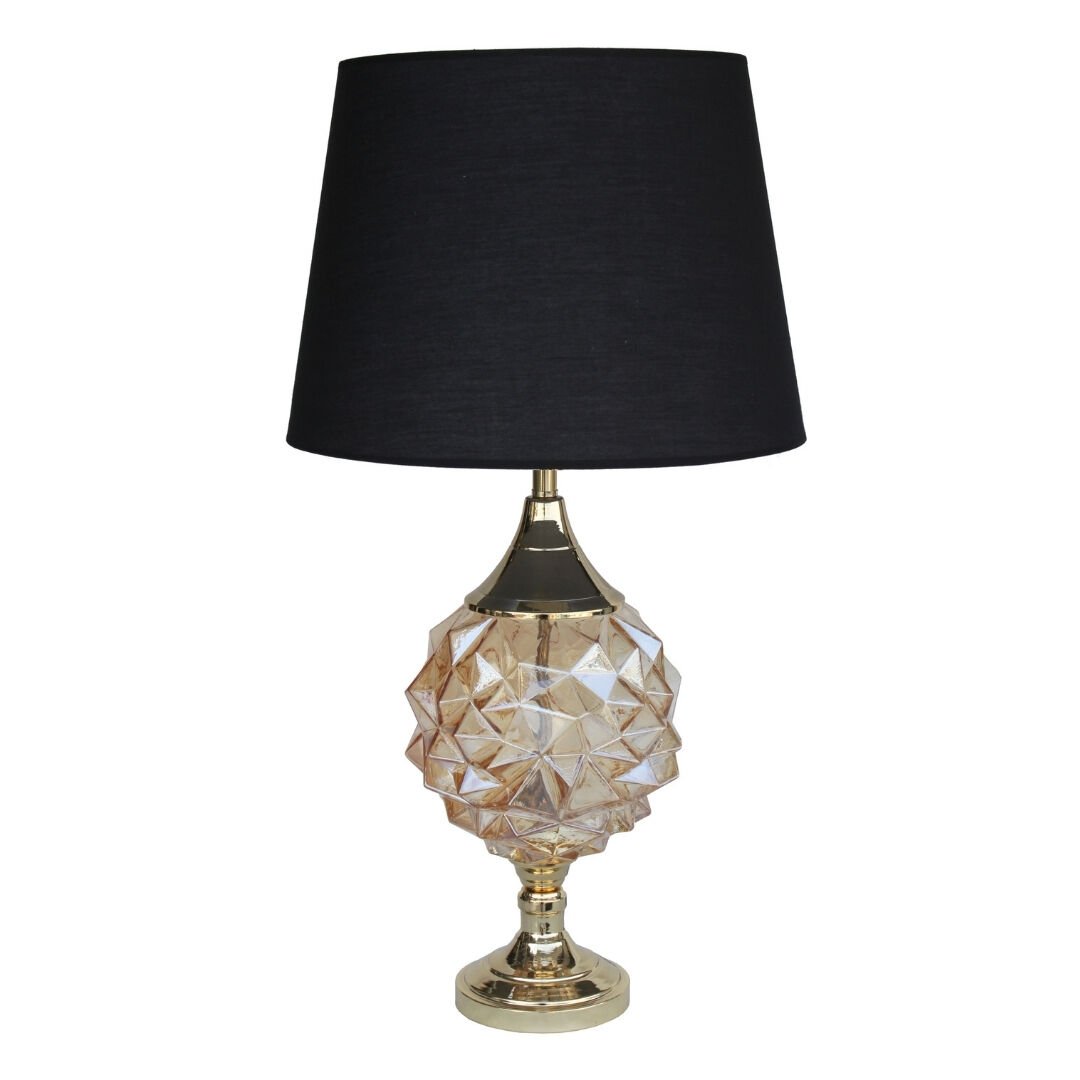 Prizma Abajur Bal Altın 40x75cm