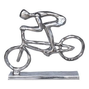 Döküm Bisikletli Obje 27x31cm