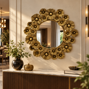Padova Metal Duvar Aynası 100x100cm