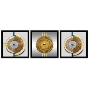 UV 3lü Set Halkalar Tablo 48x144cm